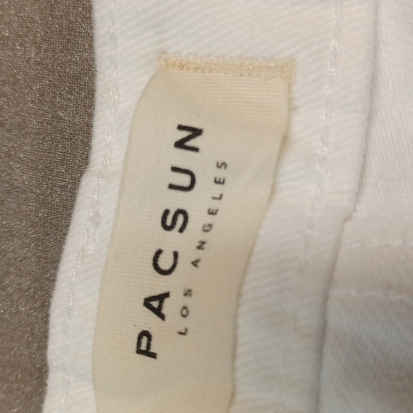 NEW Pacsun White Mom Jean High Rise SZ 4/26 Distressed Cropped Ankle Tapered - Picture 10 of 16